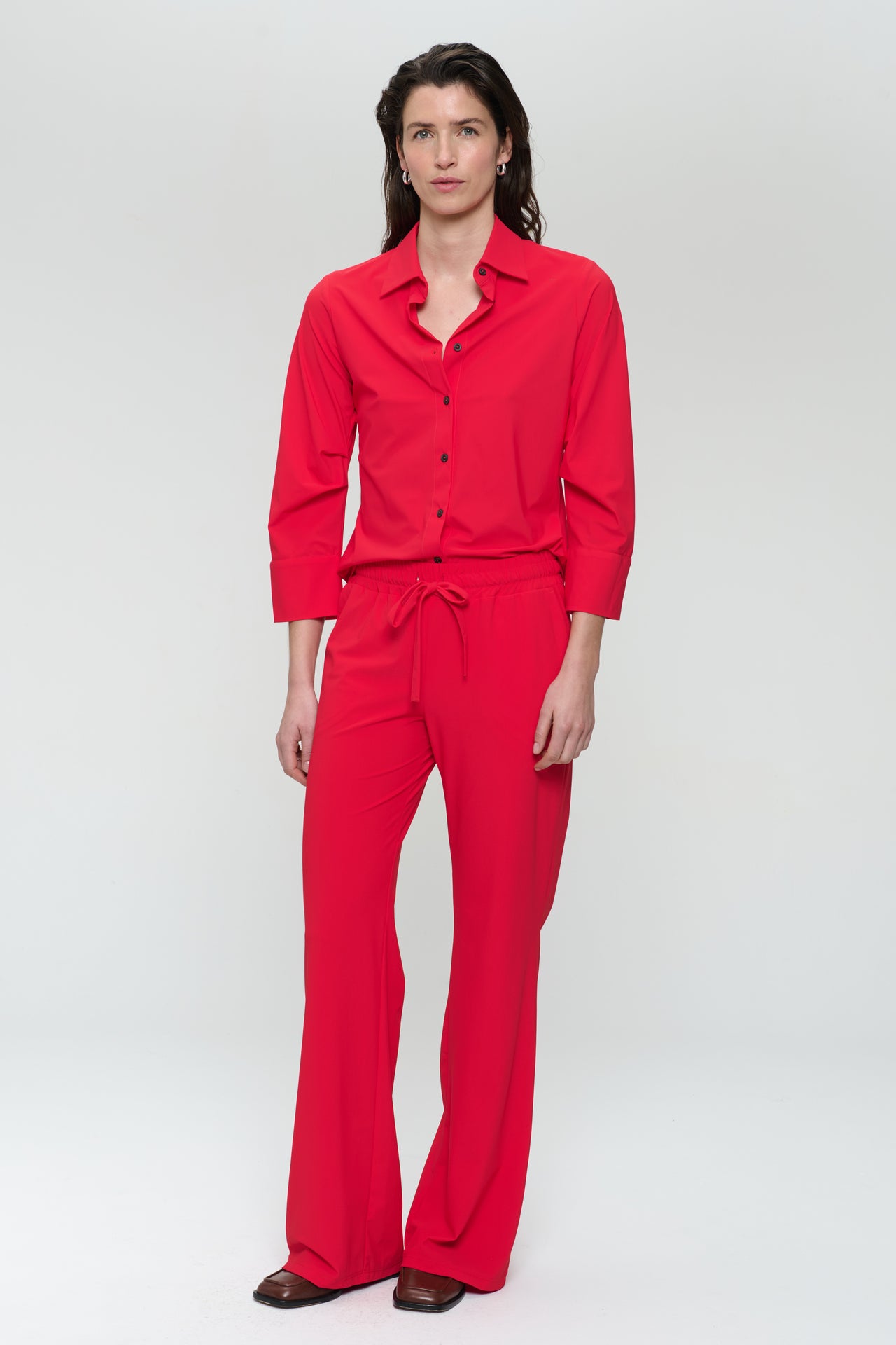 Carola structure technical jersey pants | Red