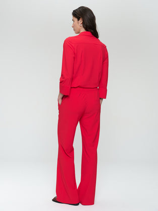 Carola structure technical jersey pants | Red