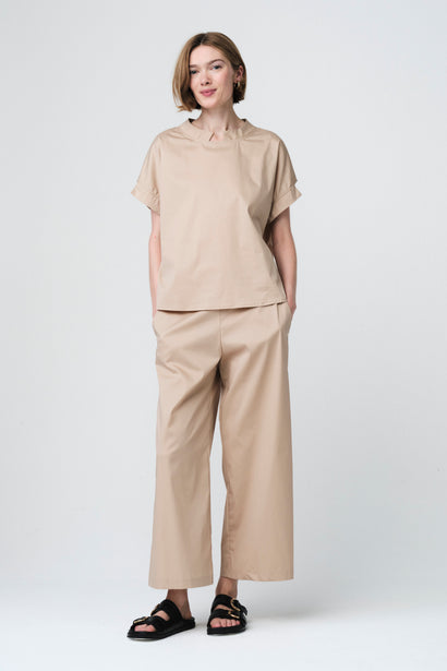 Poplin loos fit top | Sabbia