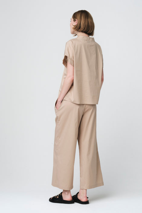 Poplin loos fit top | Sabbia