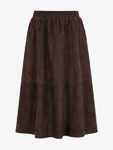 Isla suede effect Rock | Dark Brown