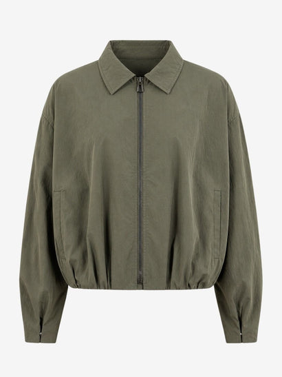 Bomber Blaze plissettato | Verde militare