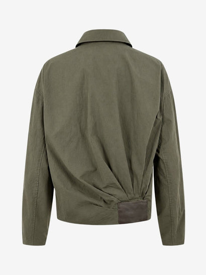 Bomber Blaze plissettato | Verde militare