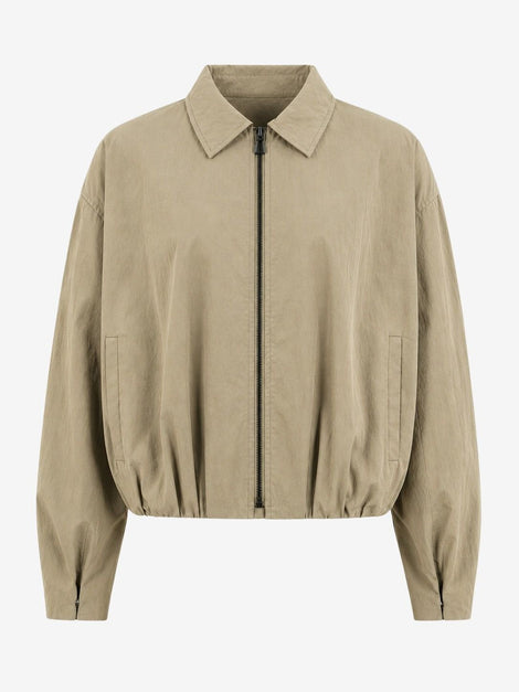 Blaze pleated bomber jacket | Grayish Green