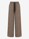 Rey check katoen broek | Brown
