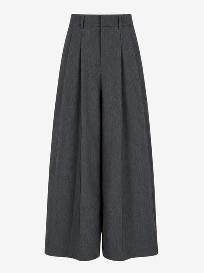 Coco pleated Viskose Hose | Grey