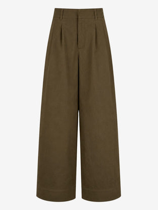 Harlow Katoen fancy Broek | Brown