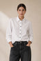 Lex Oxford Popeline Bluse | White
