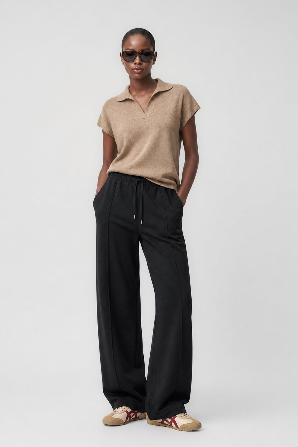 Serafina wide-leg pants | Black