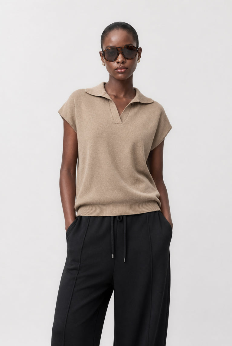 Polo cashmere blend 26554 | Camel