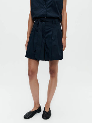 Yana cotton mix shorts | Blue