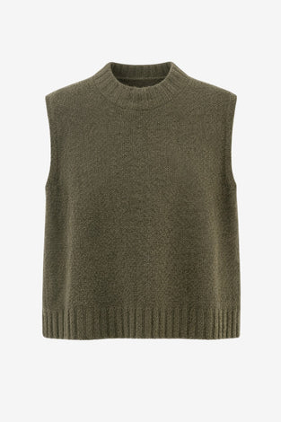 Abigail alpaca vest EX H24179 | Green