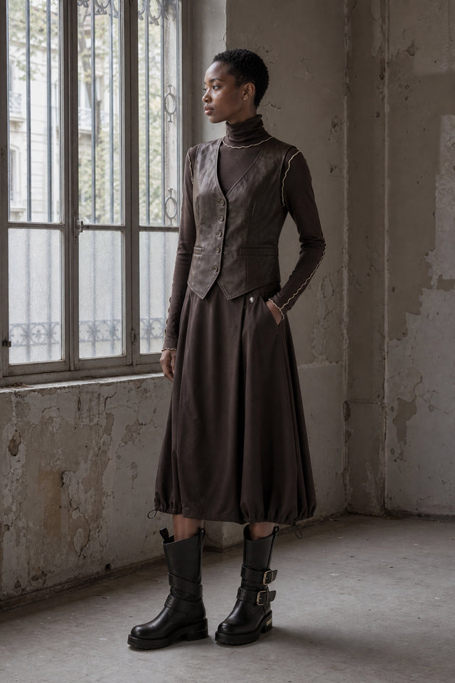 Albina rok technical jersey | Chocolate
