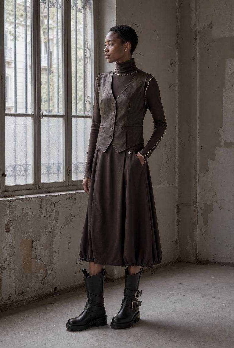 Albina rok technical jersey | Chocolate