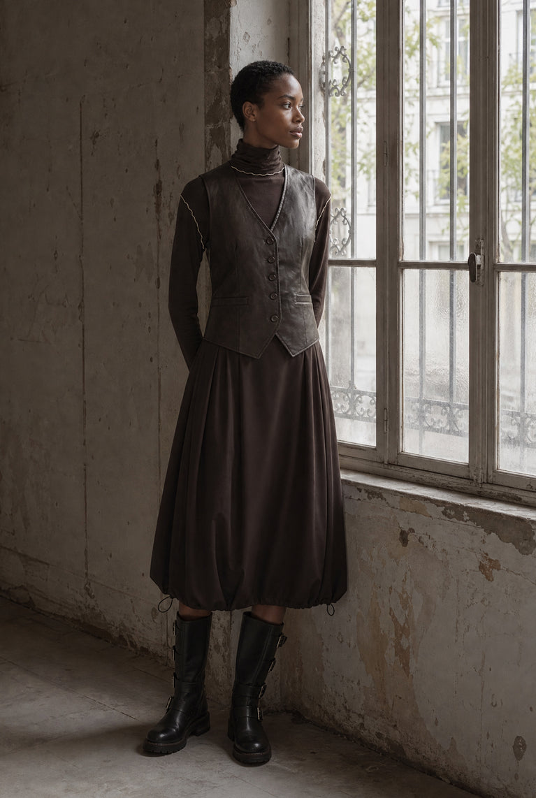 Albina rok technical jersey | Chocolate