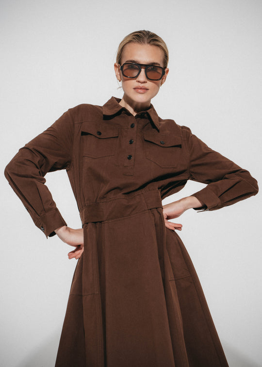 Amara polon shirt dress