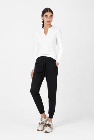 Andrea top LS technical jersey | White