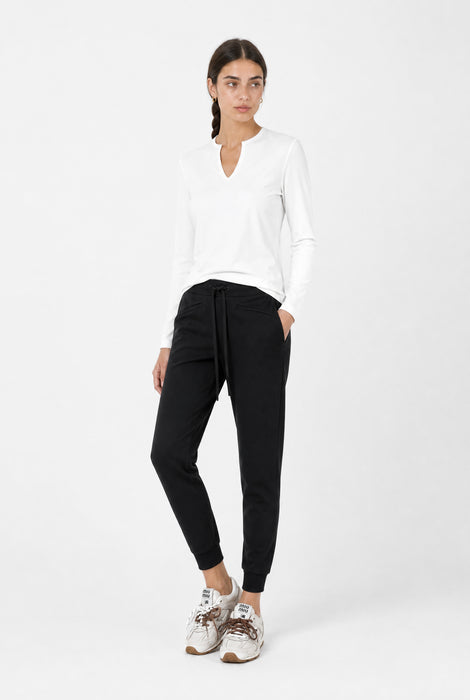 Andrea top LS technical jersey | White