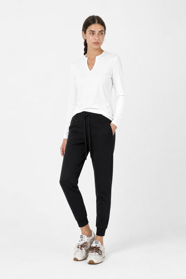 Andrea top LS technical jersey | White