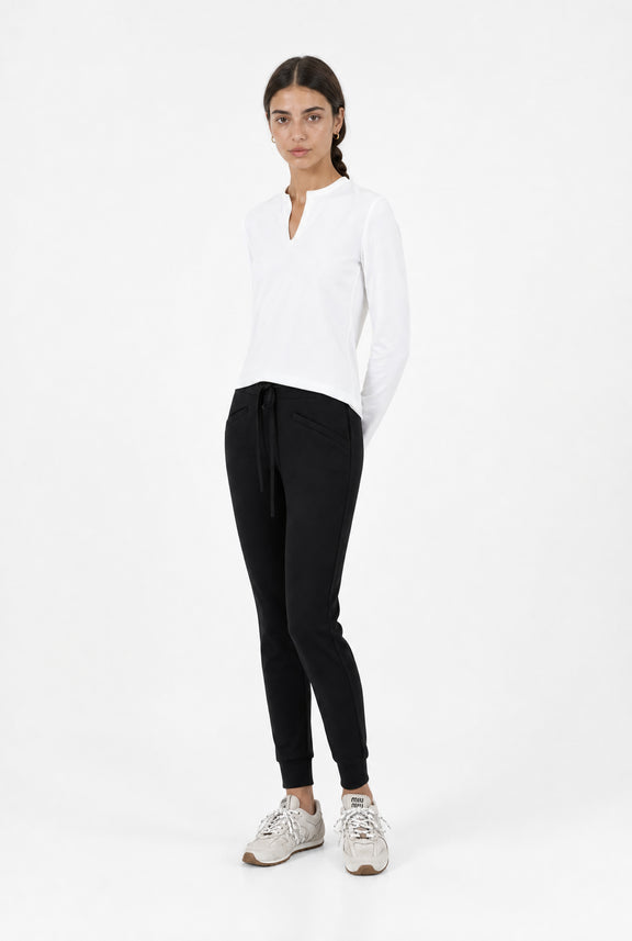 Andrea top LS technical jersey | White