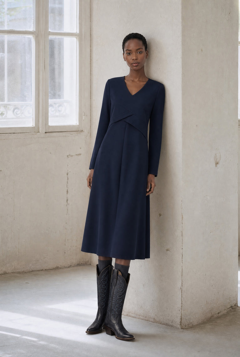 Anita Kleid technical jersey | Blue
