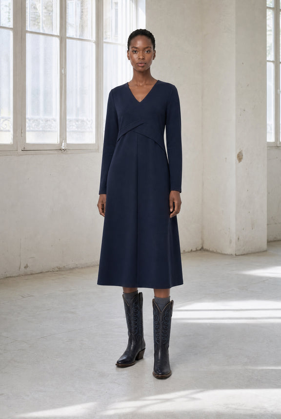 Anita Kleid technical jersey | Blue