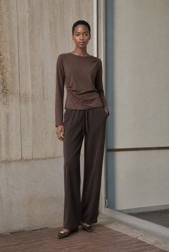 Ari Baumwolle top | Brown