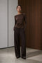 Ari Baumwolle top | Brown