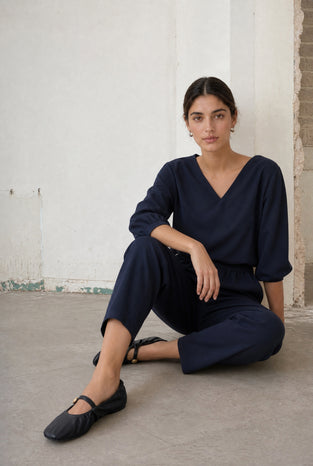 Aria top technical jersey | Blue