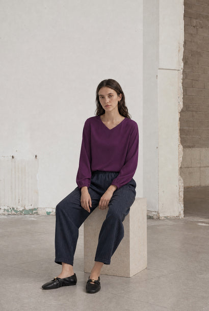 Aria technisches Jersey-Top | Kirsche