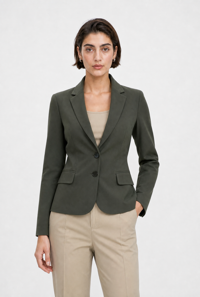 Atina Blazer aus technischem Jersey | Armeegrün