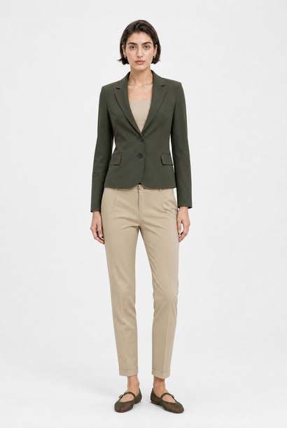 Atina Blazer aus technischem Jersey | Armeegrün