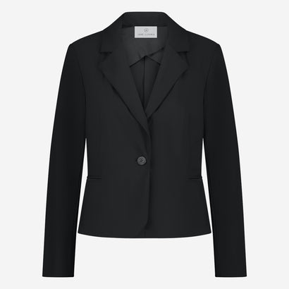 Atina blazer van technische jersey | Zwart