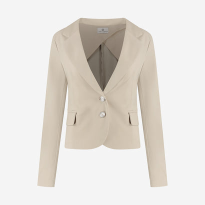 Atina Blazer Technical Jersey | Sand