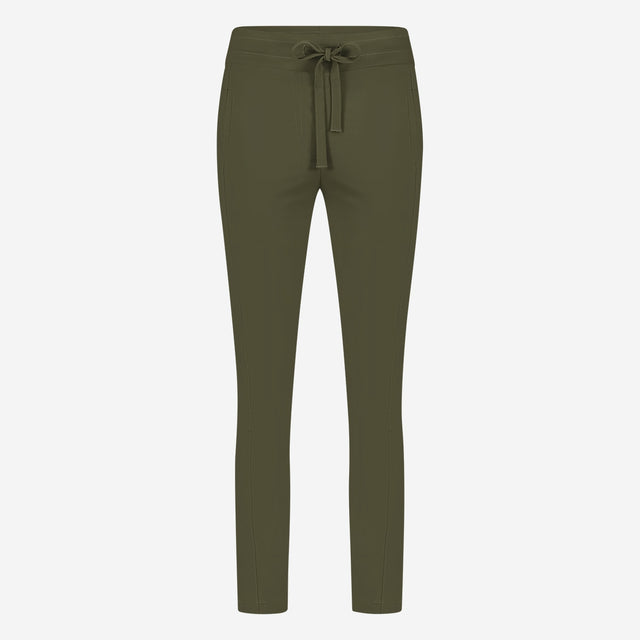 Hose Anna - Skinny fit Technical Jersey | Army