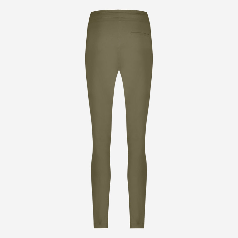 Broek Anna - Skinny fit Technical Jersey | Army