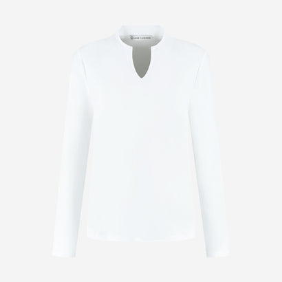 Andrea technisches Langarmtrikot | Weiß