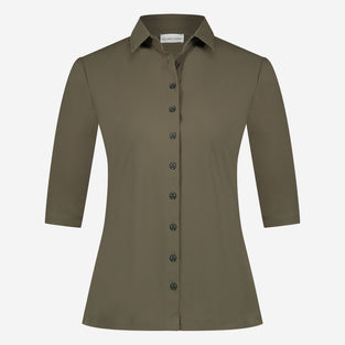 Blouse Betty Easy Wear Technical Jersey | Army