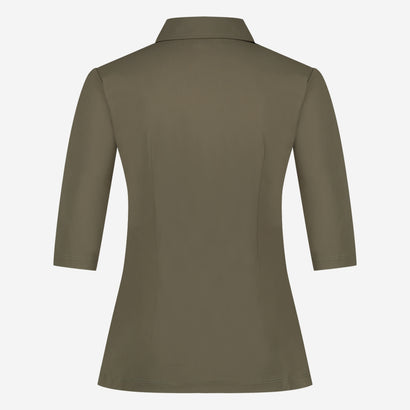 Blouse Betty Easy Wear Technical Jersey | Army