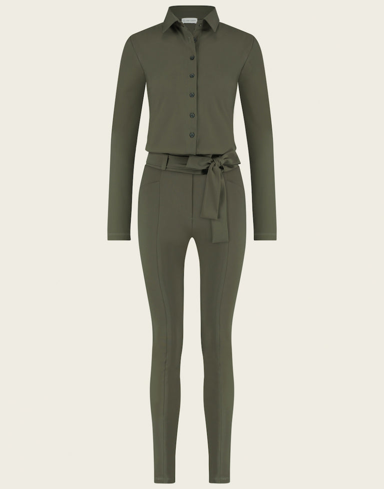 Jumpsuit Diana easy wear Technical Jersey | Army