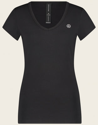 T shirt V Neck easy wear Organic Cotton | Black