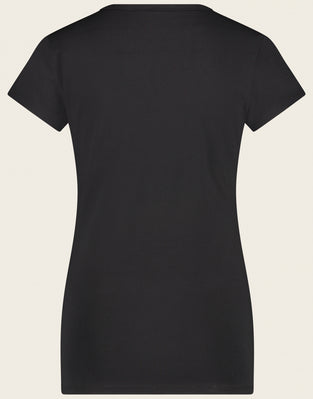 T shirt V Neck easy wear Organic Cotton | Black