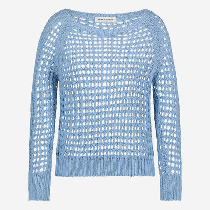 Sommer-Baumwollpullover 25041 | Blau