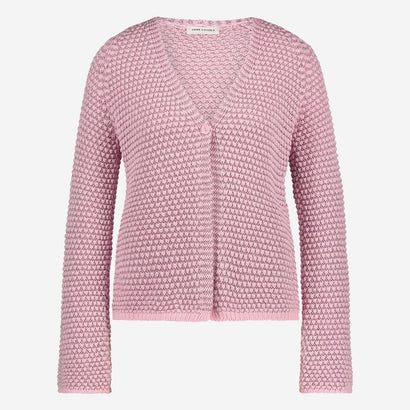 Cotton viscose blend cardigan 9052 | Rose