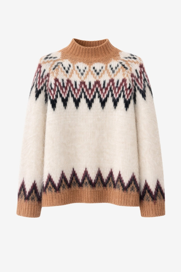 Brushed winter pullover H26001 | Off White