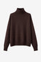 Cashmir wool polo pullover W1165 | Brown
