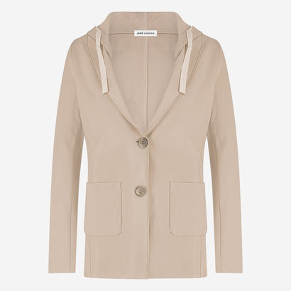 Emy hoody blazer | Beige