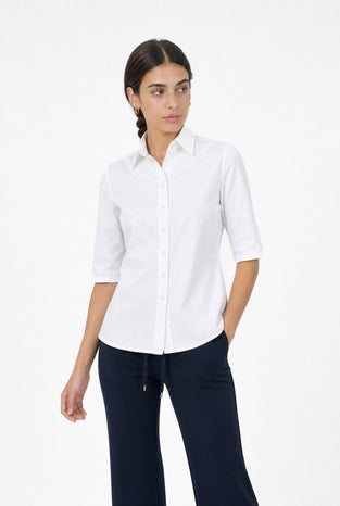 Bluse Betty Easy Wear Technical Jersey | White
