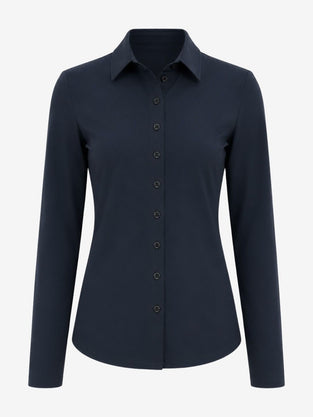 Bluse Betty Easy Wear Technical Jersey | Blue