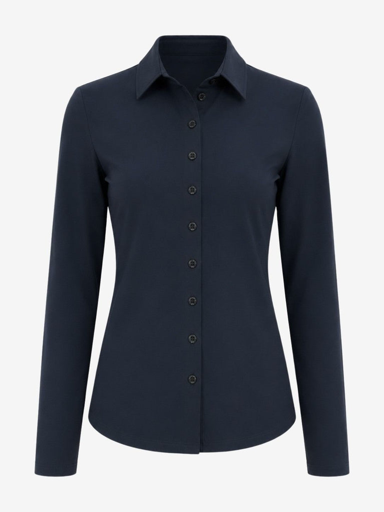 Bluse Betty Easy Wear Technical Jersey | Blue